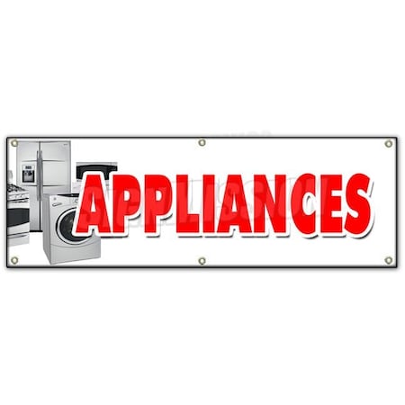 Signmission APPLIANCES BANNER SIGN sale refrigerator washer dryer discount brand B-72 Appliances